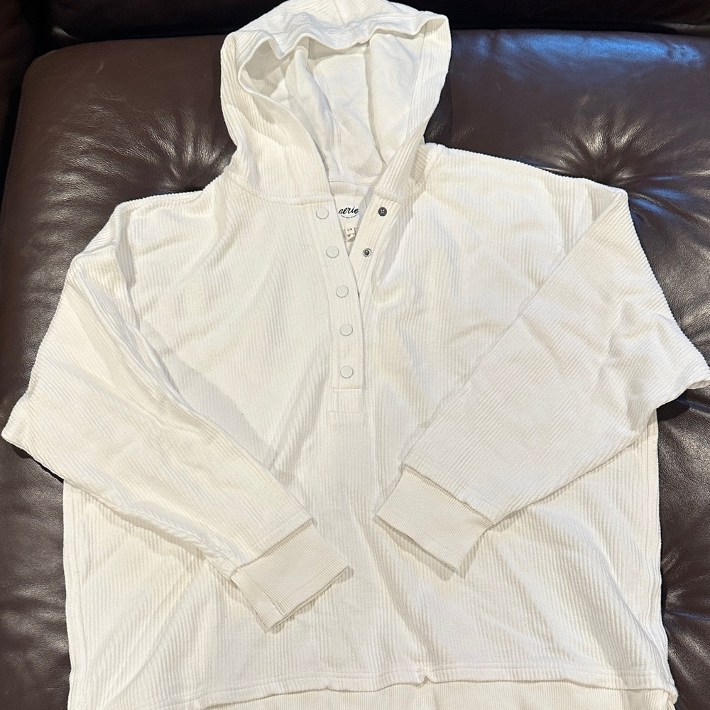 Aerie White Hooded Women's Sweatshirt